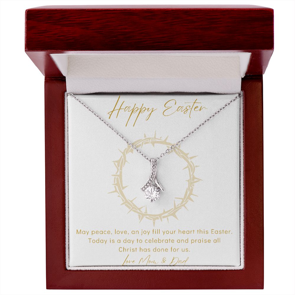 Alluring Beauty Necklace - Happy Easter - Love Mom & Dad