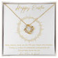 Love Knot Necklace - Happy Easter - Love Mom & Dad