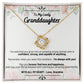 To My Lovely Granddaughter - Forever Find Love and Happiness - Love Knot Necklace