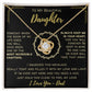 To My Beautiful Daughter - Always Keep In Your Heart - Love Knot Necklace From Dad