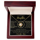 To My Beautiful Daughter - Always Keep Me In Your Heart - Love Knot Necklace - I Love You - Mom