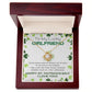 To My Lucky Girlfriend - Shamrock Love Knot Necklace - Happy St. Patrick's Day