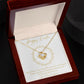 Love Knot Necklace - Happy Easter - Love Mom & Dad
