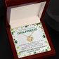 To My Lucky Girlfriend - Shamrock Love Knot Necklace - Happy St. Patrick's Day