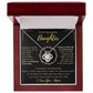 To My Beautiful Daughter - Always Keep Me In Your Heart - Love Knot Necklace - I Love You - Mom