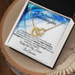 To My Beautiful Granddaughter - With All My Heart, Love Grandma - Interlocking Hearts Necklace