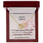 A Mi Hermosa Nieta - Con Todo Mi Corazon, Amo A La Abuela - Interlocking Hearts Necklace