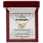 To My Beautiful Granddaughter - Forever Find Love and Happiness - Interlocking Hearts Necklace