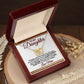 To My Daughter - Love Mom - Interlocking Hearts Necklace