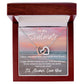To My Soulmate - Sunset Beach Walk - Interlocking Hearts Necklace