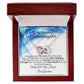 To My Beautiful Granddaughter - With All My Heart, Love Grandma - Interlocking Hearts Necklace