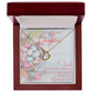 To Our Amazing Daughter - Happy Easter - Delicate Heart Necklace - Love Mom & Dad