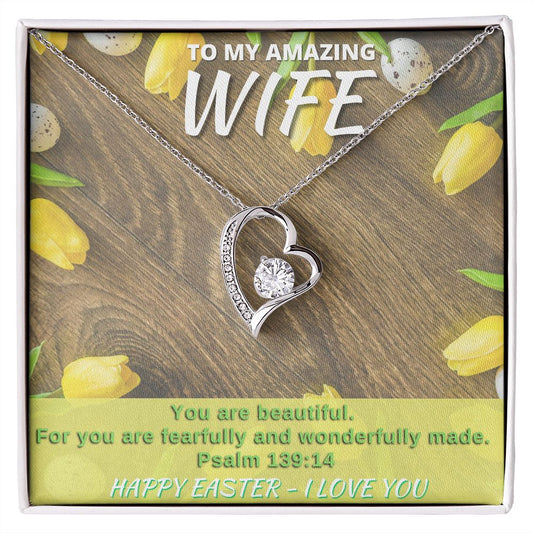 To My Amazing Wife - Happy Easter - Forever Love Necklace