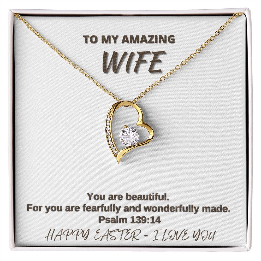 To My Amazing Wife - Happy Easter - Forever Love Necklace