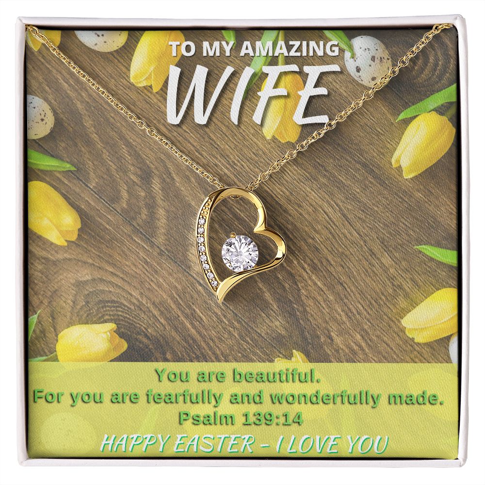 To My Amazing Wife - Happy Easter - Forever Love Necklace