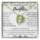 To My Beautiful Daughter - From Mom - Forever Love Necklace Happy St. Patrick's Day